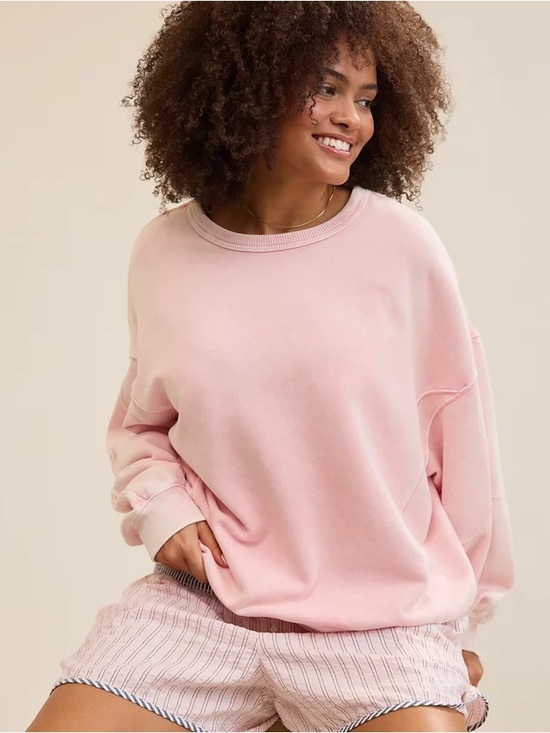 aerie Sweaters - Aerie Go-To Sweatshirt Soft Oversized Pullover Size XL Casual Pastel